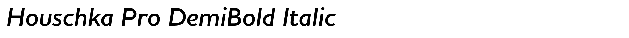 Houschka Pro DemiBold Italic image